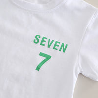 Boys Printed Short Sleeves T-Shirt With Green Shorts And Bag Pack Set 3 pc. Sets