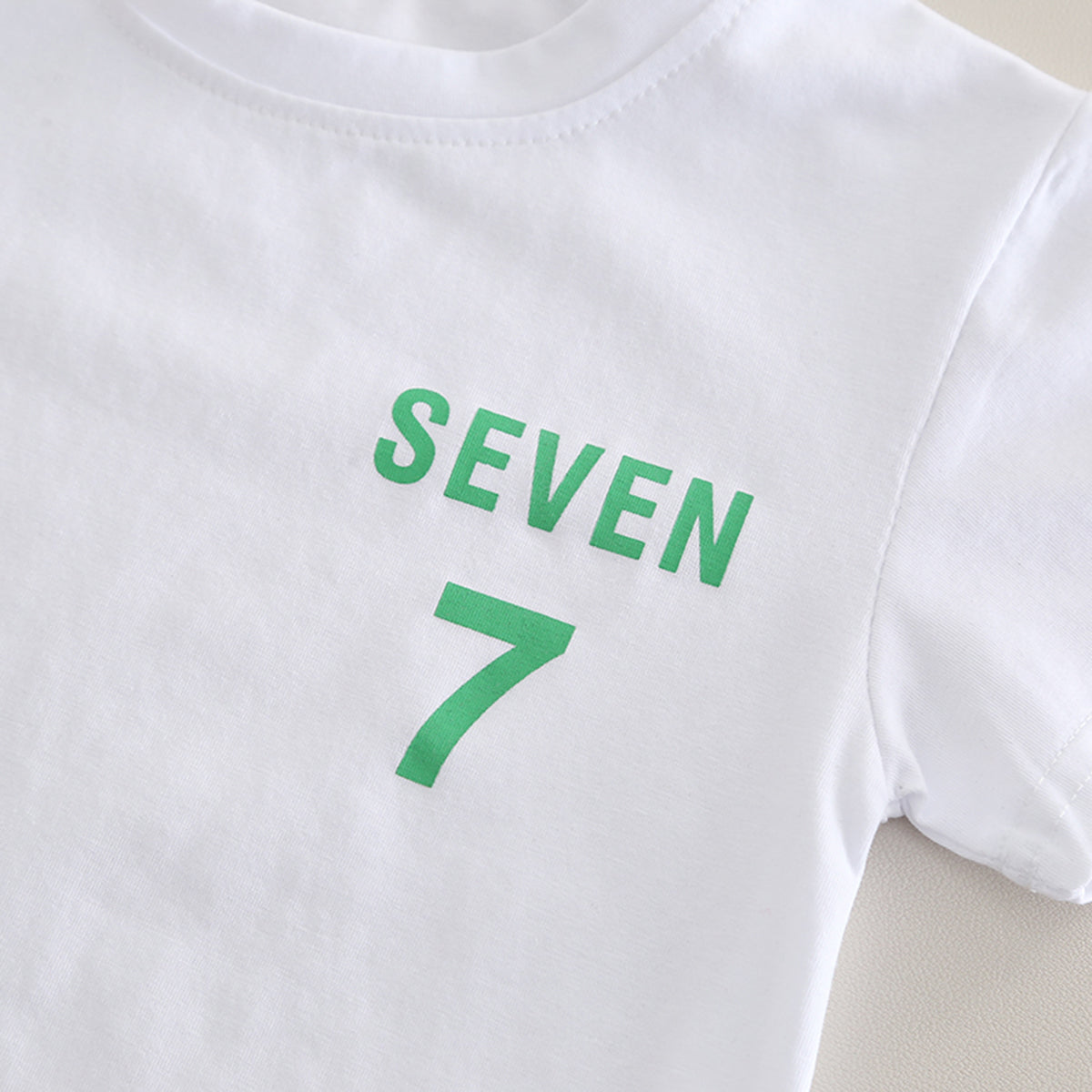 Boys Printed Short Sleeves T-Shirt With Green Shorts And Bag Pack Set 3 pc. Sets