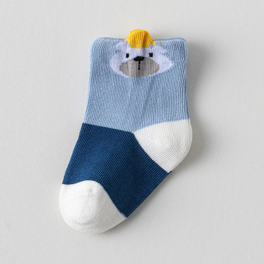 Pack of 3 Boys Multicolour Jacquard Ankle Length Socks Socks