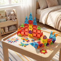 26 Pieces - Mini Magnetic Tiles Travel Set Trending Accessories Blue Onesize
