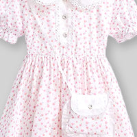 Girls Floral Print Fit & Flare Dress Casual Dresses   