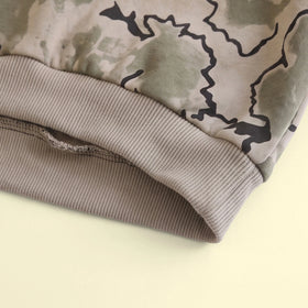 Boys Green Abstract Printed Sweatshirt & Joggers Sets Sets