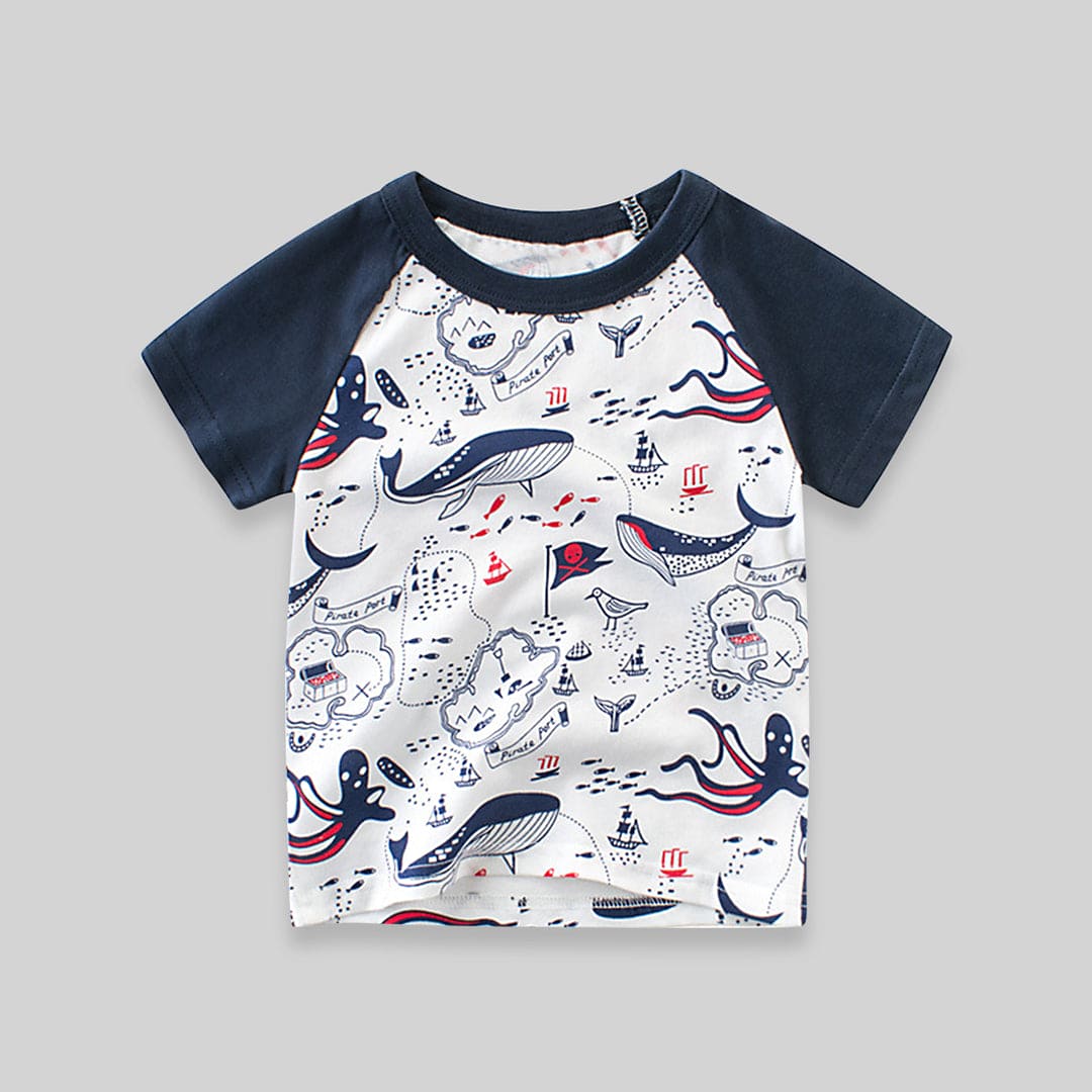 Dolphin Print Tshirt Tshirts   