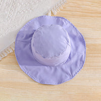 Girls Purple Camisole Applique Top With Hat And Trousers Set 3 pc. Sets
