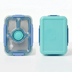 Kids Ocean Blue Multi-Section Leakproof Lunch Box Trending Accessories