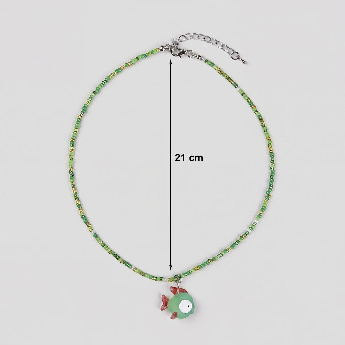 Pack Of 3 Girls Multicolour Fish Motif Beaded Necklace Sets Necklace and Chains