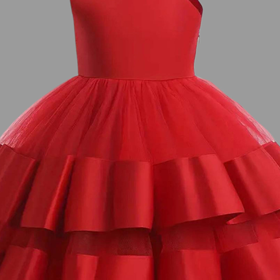 Girls Sleeveless Layered Party Dress Party Dresses   
