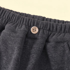 Boys Dark Grey Bear Applique Jogger Joggers