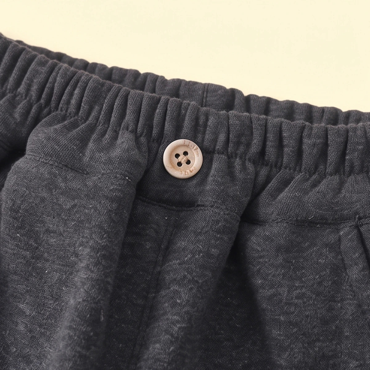 Boys Dark Grey Bear Applique Jogger Joggers