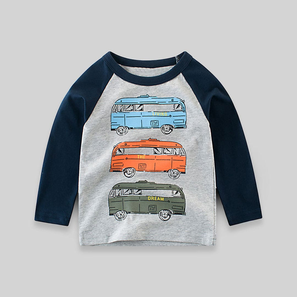 Bus Print Tshirt Tshirts   