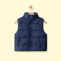 Boys Navy Blue Sleeveless Quilted Puffer Jacket Coats & Jackets Navy Blue 3-4 Y