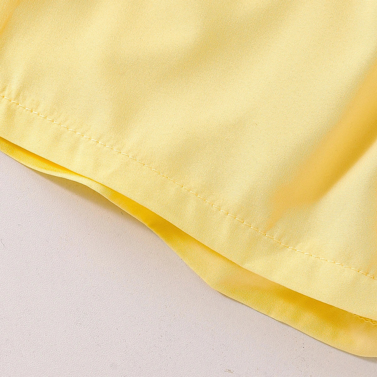 Girls Yellow Floral Applique Flutter Sleeve Top With Shorts Sets 2 pc. Sets