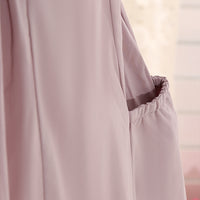 Girls Lilac Solid Summer Empire Dress Casual Dresses