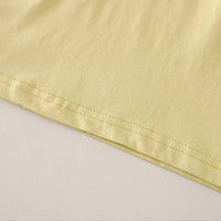 Boys Yellow Typographic Printed Short Sleeve T-Shirt With Elasticated Shorts Sets 2 pc. Sets
