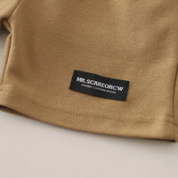 Boys Brown Colourblocked Polo T-Shirt With Shorts Sets Sets