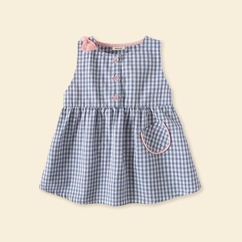 Girls Printed Sleeveless Casual Dress Casual Dresses   