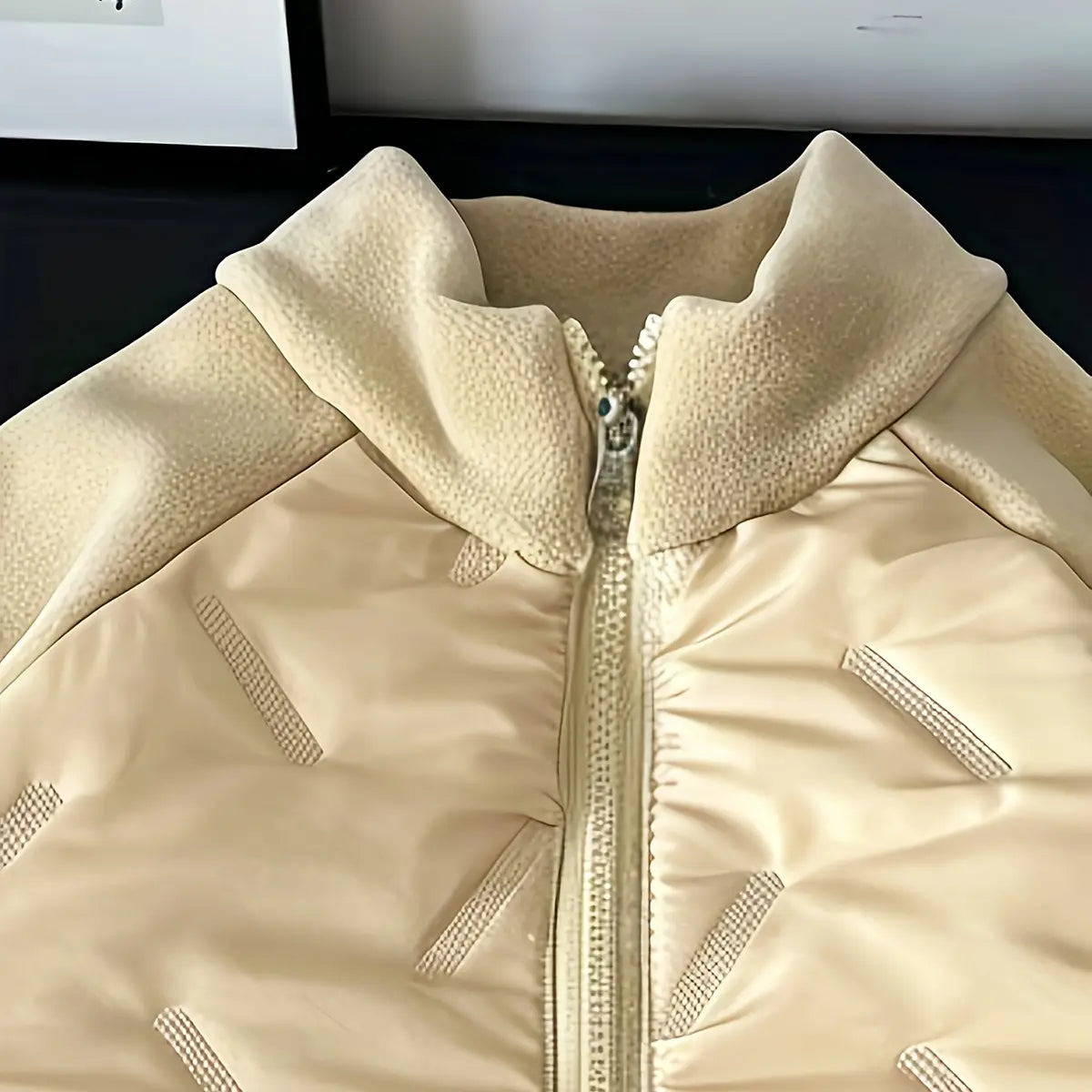 Girls Yellow Raglan Sleeves Zip-up Jacket Coats & Jackets