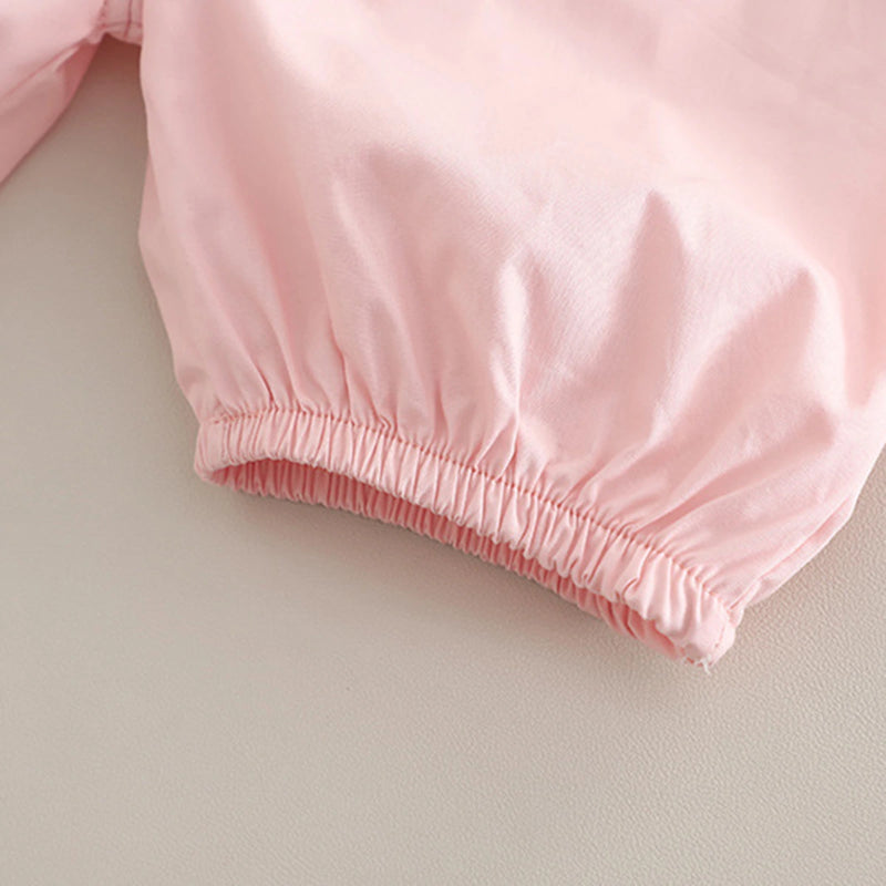 Boys Short Sleeve T-Shirt With Light Pink Bunny Applique Dungaree Sets 2 pc. Sets