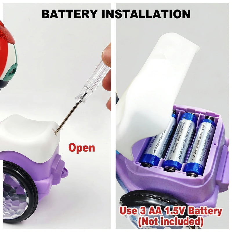Musical Stunt Tricycle Toy with 360 Degree Rotation, LED Lights & Sound -Self-Balancing Automatic Dancing Bike for Kids Trending Accessories
