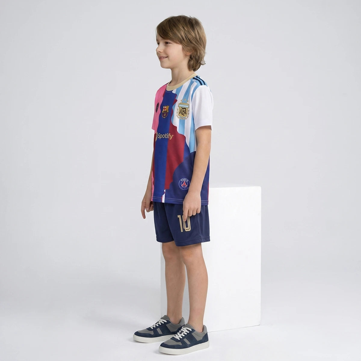 Boys Multicolor Short Sleeve Graphics Print T-Shirt With Elasticated Shorts Sets 2 pc. Sets