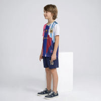 Boys Multicolor Short Sleeve Graphics Print T-Shirt With Elasticated Shorts Sets 2 pc. Sets