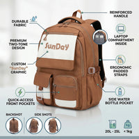 Kids Orange Multi-Pocket School Backpack Trending Accessories