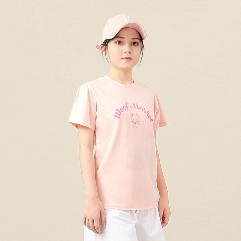 Girls Printed Short Sleeves Casual T-Shirt Tshirts   