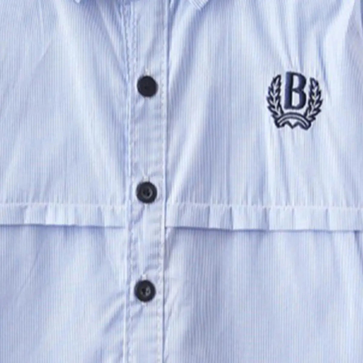 Boys Light Blue Pin Stripes Shirt With long Sleeves Shirts