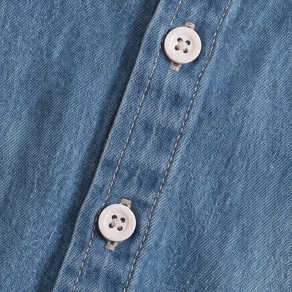 Boys Blue Long Sleeve Denim Shirt Shirts