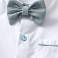 Boys Short Sleeve Shirt With Suspender Short Set 2 pc. Sets   