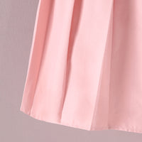 Girls Pink Pleated Flared Skirt Skirts