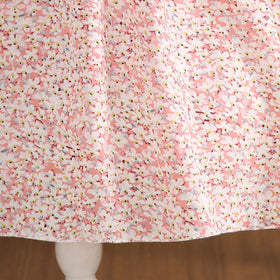 Girls Pink Floral Fit & Flare Summer Casual Dresses Casual Dresses