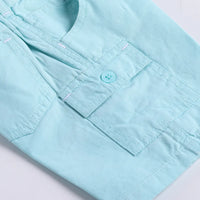Boys Green Stripes Shirt With Printed T-Shirt & Twill Shorts Sets 3 pc. Sets