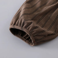 Boys Dark Brown Self-Design Cardigan With T-Shirt & Pants Set Sets