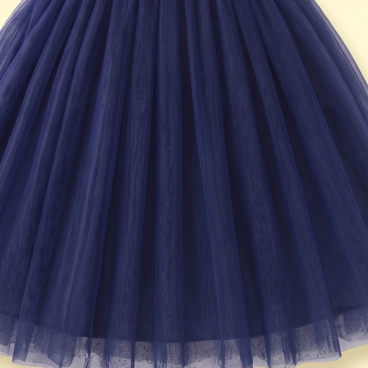 Girls Navy Blue One -Shoulder Fit & Flare Party Dress Party Dresses