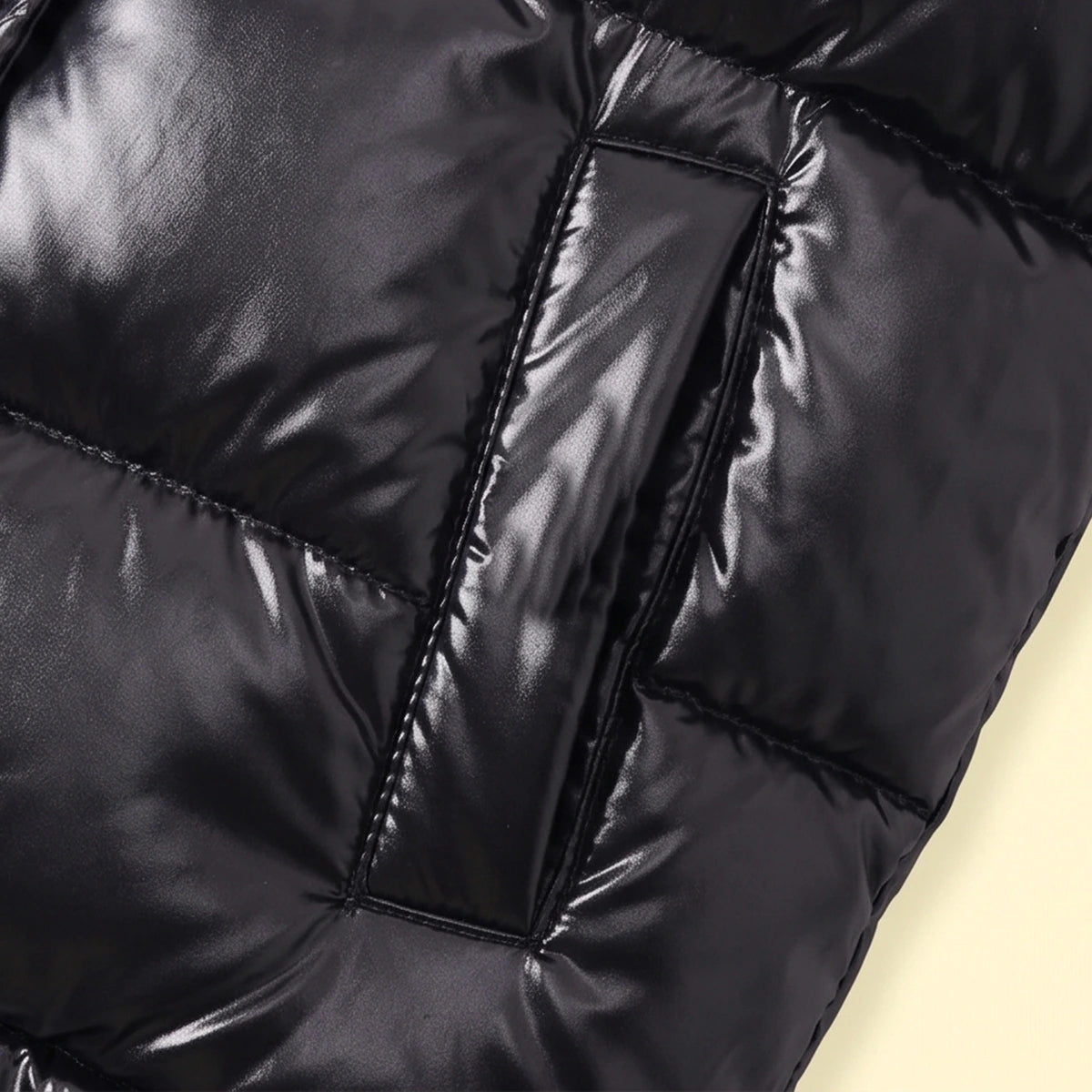 Boys Black Sleeveless Hooded Puffer Jacket Coats & Jackets