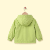 Boys Lime Green Long Sleeve Hooded Zip-Up Jacket Coats & Jackets