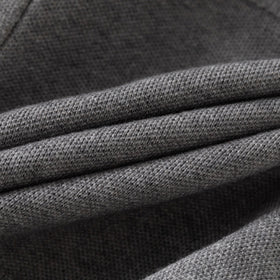 Boys Grey Zipper Cardigan With Self-Design Stripe Patterns Sweaters & Cardigans
