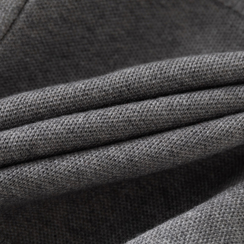 Boys Grey Zipper Cardigan With Self-Design Stripe Patterns Sweaters & Cardigans