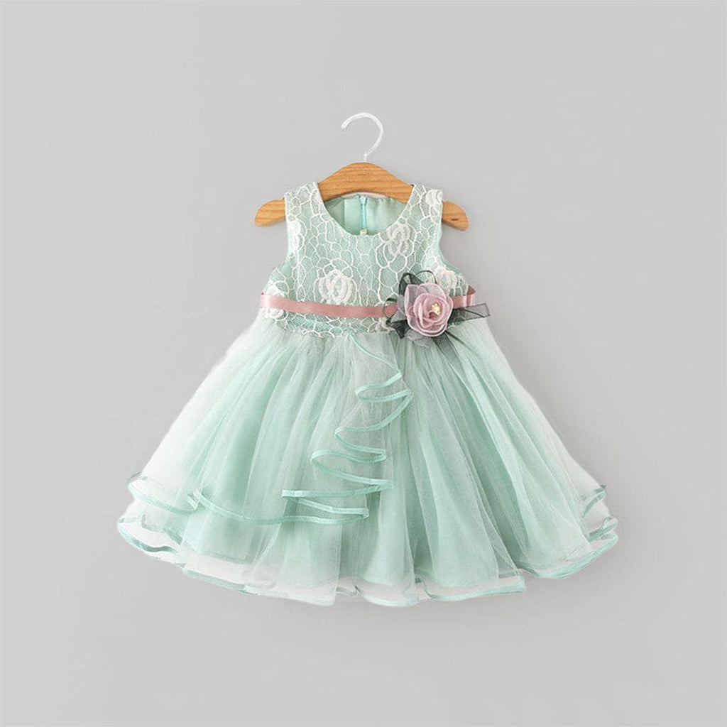 Girls Party Dress with Belt