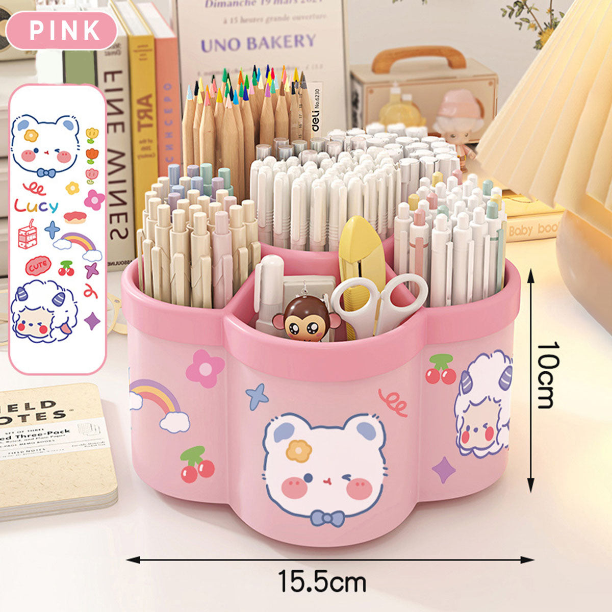 Kids Pink Multi-Functional Paint Brush Rinser & Desk Organizer Trending Accessories