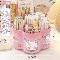 Kids Pink Multi-Functional Paint Brush Rinser & Desk Organizer Trending Accessories