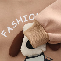 Boys Khaki Dog Applique Sweatshirt With Pants Set 2 pc. Sets