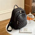 Girls Black Rhinestone Embellished Backpack Trending Accessories Black Onesize