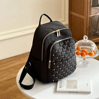 Girls Black Rhinestone Embellished Backpack Trending Accessories Black Onesize