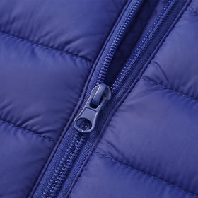 Boys Navy Blue Hooded Quilted Puffer Jacket Coats & Jackets