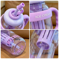 Lilac Fruit Infuser Water Bottle with Straw & Handle Trending Accessories