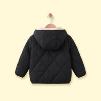 Boys Black Long Sleeve Hooded Puffer Jacket Coats & Jackets