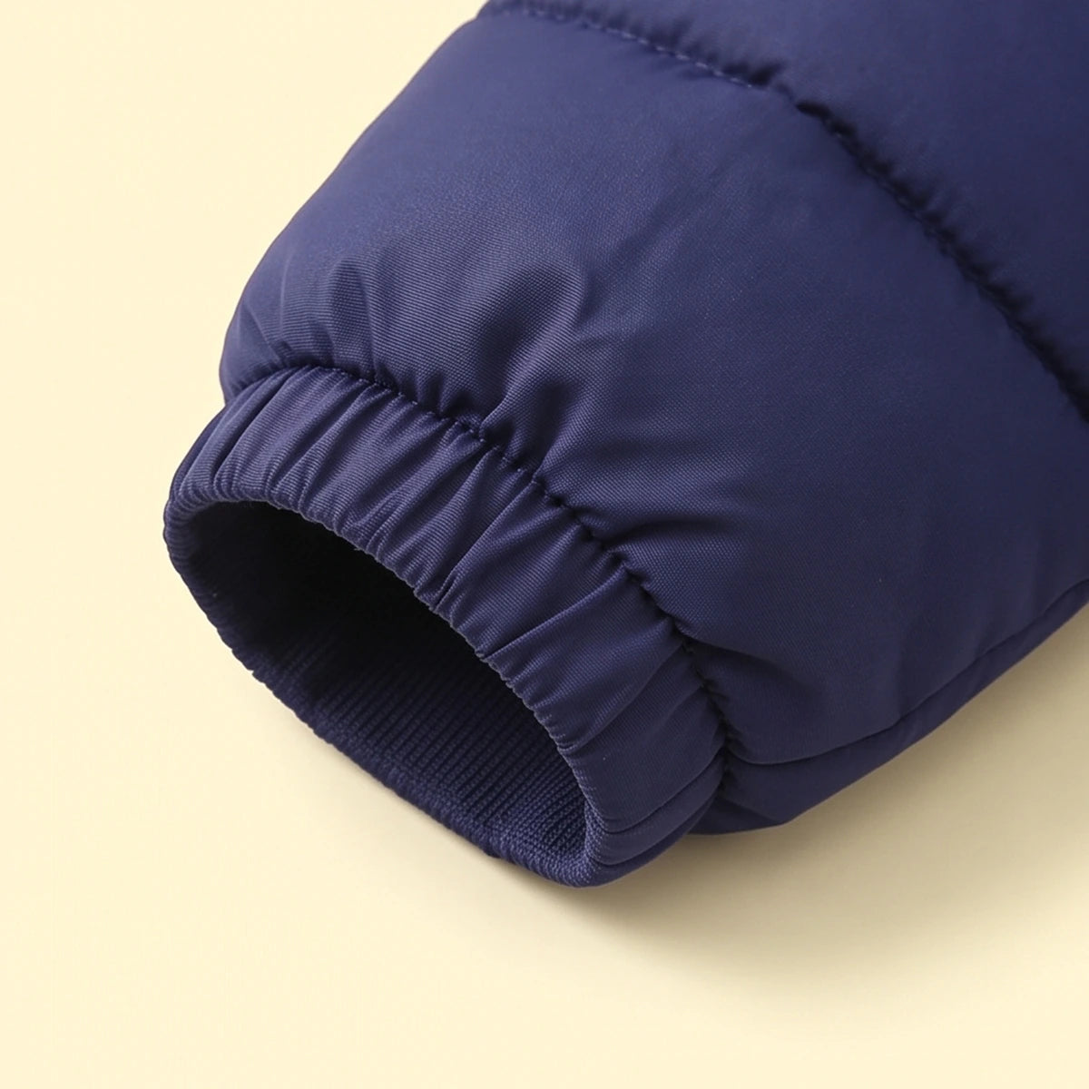 Boys Navy Blue Bear Ear On Hood Zip-up Puffer Jacket Coats & Jackets