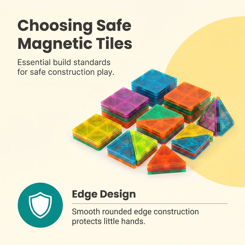 INCLUD 32 Pcs Magnetic Tiles Building Blocks - Build, Create & Explore Trending Accessories